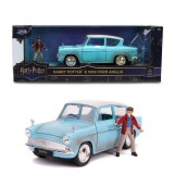 JADA HARRY POTTER SET FIGURINA HARRY POTTER SI MASINUTA METALICA FORD ANGLIA 1959 SCARA 1 LA 24