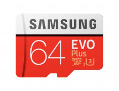 Card de Memorie Samsung EVO Plus micro SDXC64GB Clasa10 100MB-s UHS-I foto