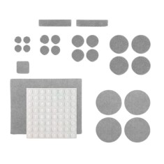 Set 215 tampoane adezive pentru protectie mobila X Protector, pasla, cauciuc, gri