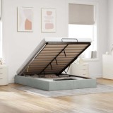 Cumpara ieftin Cadru de pat otoman fără saltea Gri deschis 140x200 cm catifea