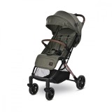 Carucior pentru nou-nascut, Lorelli Ribera, tip troler, dimensiuni compatibile avion, Green Aspen
