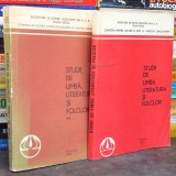 Studii de Limbă, Literatură și Folclor, Vol. I + Vol. II - Societeatea de Științe Filologice Reșița
