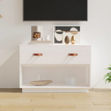 Comoda TV, alb, 90x40x60 cm, lemn masiv de pin GartenMobel Dekor, vidaXL