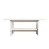 Masuta cafea DTD laminat alb alpin Kentak 130x65x51 cm
