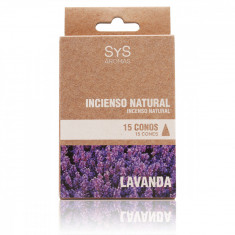 Conuri naturale parfumate SyS Aromas, Lavanda 15 g foto