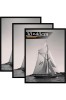 Set 3 rame foto lemn MDF negru 30x40 cm, pentru perete