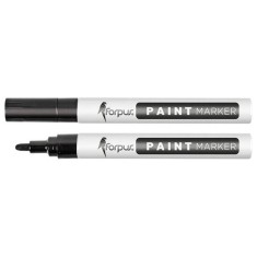 Marker FORPUS Paint, Varf de 1-3 mm, Vopsea Neagra pe Baza de Ulei, Markere, Marker Negru, Markere Negre, Marker cu Vopsea Neagra, Marker cu Vopsea Ne foto