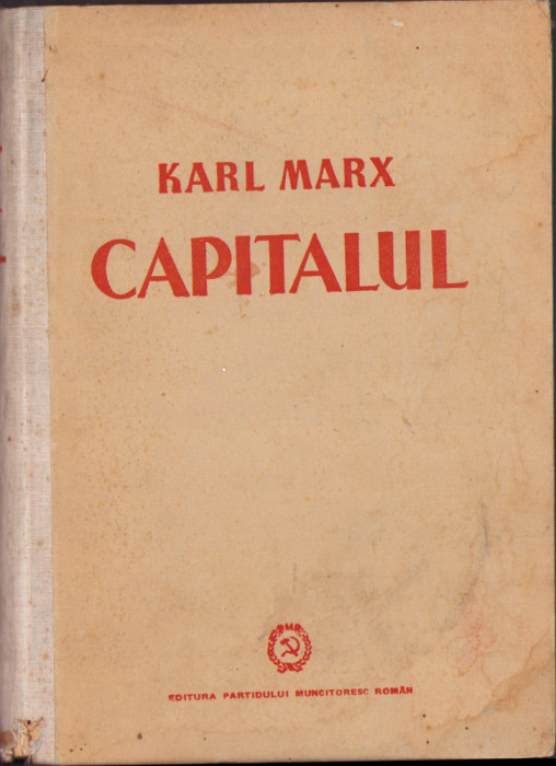 HST 387SP Capitalul 1951 Karl Marx volumul II cartea II