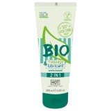 Lubrifianti bio vegan - Hot Bio Masaj si Lubrifiant Intim 200 ml Gel Perfect pentru Piele Sensibila