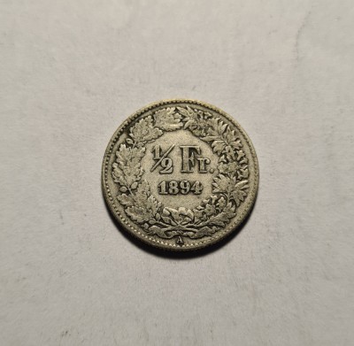 Elvetia 1/2 Franc 1894 foto