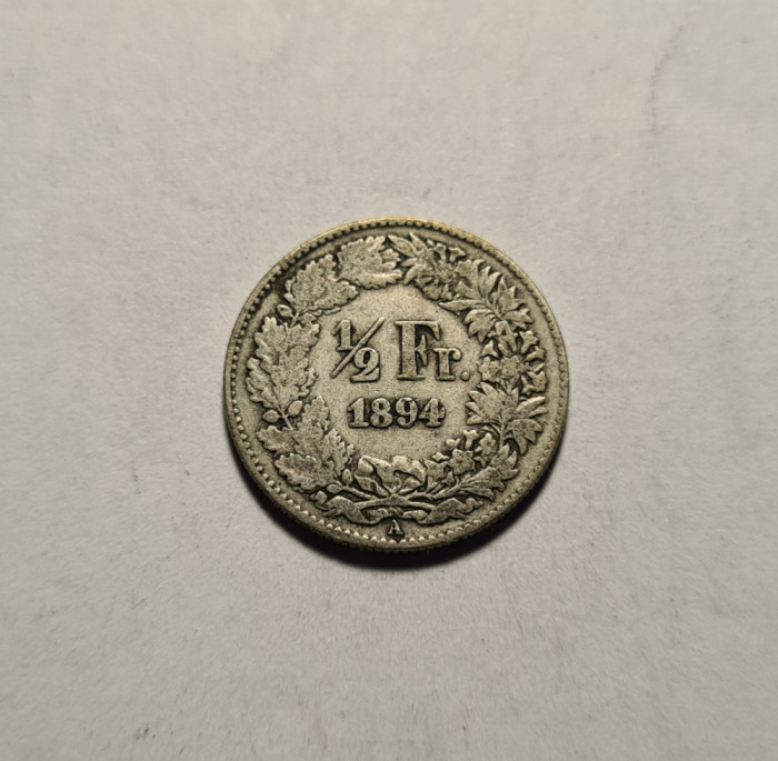 Elvetia 1/2 Franc 1894