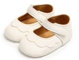 Pantofiori bebelus drool (culoare: alb, marime: 0-6 luni)