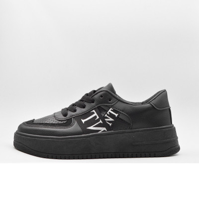 Sneakers Dama MBrands cu talpa flexibila, din piele ecologica, negru 20D82 - 39 foto