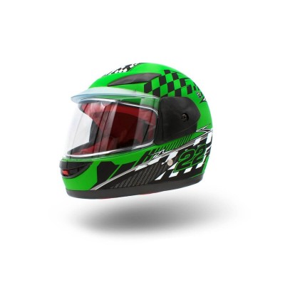 Casca moto copii integrala, marime YS, culoare negru/verde Cod Produs: MX_NEW XTR501-92 foto