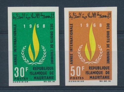 Mauritania 1968 Human rights imperf MNH U.106