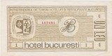 RSR Tichet Bon Hotel Bucuresti 1 leu Intreprinderea Turism Hoteluri Restaurante