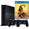 Consola Sony PlayStation 4 PS4 1TB, 2 Controllere V2, Mortal Kombat 11 (Second-Hand) Garantie 12 Luni
