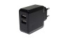 Sursă de alimentare POS POSB05310A-2USB, impuls 5V/3.1A/15.5W, adaptor alimentat, AC:CEE7/16. DC: USB x2