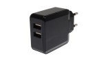 Sursă de alimentare POS POSB05310A-2USB, impuls 5V/3,1A/15,5W, adaptor vertical, AC:CEE7/16. DC: USB x2