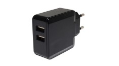 Sursă de alimentare POS POSB05310A-2USB, impuls 5V/3,1A/15,5W, adaptor vertical, AC:CEE7/16. DC: USB x2