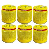 Butelie gaz, 190 grame, 330 ml, lampa instalator, voiaj, set 6 buc