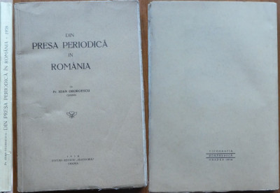 Ioan Georgescu , Din presa periodica din Romania , Oradea , 1938 , editia 1 foto