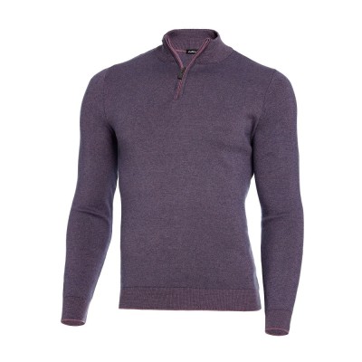 Pulover bărbați slim mov PL017 foto