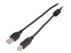Cablu USB 2.0 A-B Aurit 4,5m Negru, Gembird