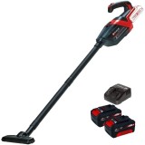 Einhell TE-HV 18/06 Li PXC + Twinpack + 4514095 - Aspirator 72 mbar + Set 2 acumulatori si incarcator Li-Ion 18 V 4 Ah