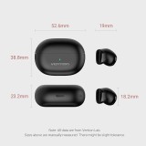 Casca Vention,wireless,tip butoni,utilizare smartphone,BT 5.3,mic pe casca,USB-C,acumulator charging case 250mAh,pana la 20 ore,Low audio latency,negr
