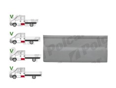 Panou de reparatie usa IVECO DAILY, 01.1999-2011 Double Cab, partea stanga=dreapta, otel galvanizat; usa spate