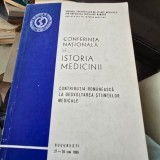 Conferinta nationala de istoria medicinii 27-29 mai 1965