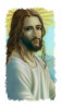 Sticker decorativ Isus Hristos, Multicolor, 85 cm, 11291ST, Oem