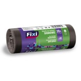 Saci menajeri HDPE, 35 litri, rola 50 bucati, negru, Fixi