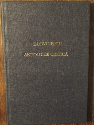 Antologie critică - E. Lovinescu (1921) foto
