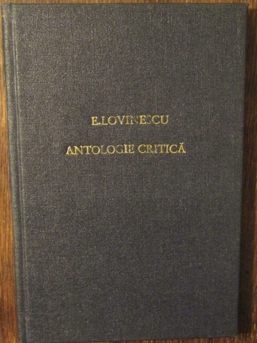 Antologie critică - E. Lovinescu (1921)
