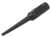Terminal de măsurare 3A neagră cu v&acirc;rf de 0,76mm - Izolație PVC