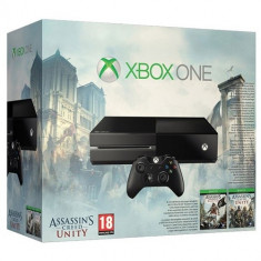 Consola XBOX One (fara Kinect) + Assassin&amp;#039;s Creed Bundle (Black Flag &amp;amp; Unity - Cod Voucher) SH ( Second Hand) foto