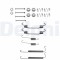 DELPHI LY1134 Set accesorii, sabot de frana