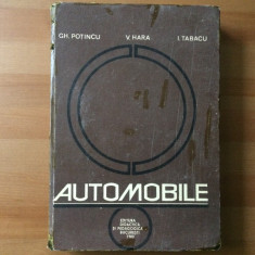 Automobile pentru subingineri carte tehnica ed. didactica si pedagogica 1980 RSR