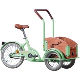 Bicicleta Pegas Mini Cargo 1S, Verde Fistic