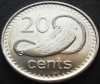Moneda exotica 20 CENTI - INSULELE FIJI, anul 2009 * cod 3031, Australia si Oceania