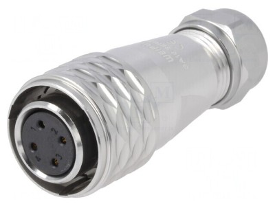 Mufă Mamă SA16 4 Pin IP67 5A 500V pentru Cablu 5-8mm foto