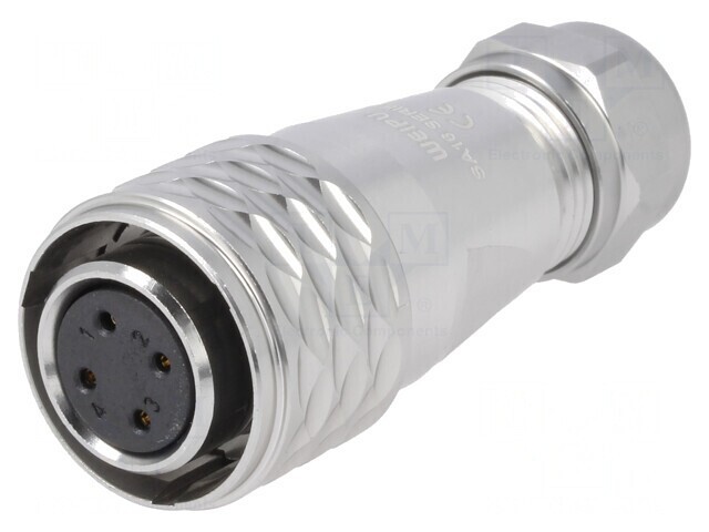 Mufă Mamă SA16 4 Pin IP67 5A 500V pentru Cablu 5-8mm