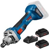 Bosch GGS 18V-20 + ProCORE + GAL 18V-40 - Polizor drept 6 mm + Set 2 acumulatori si incarcator Li-Ion 18 V 4 Ah