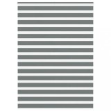 vidaXL Jaluzea tip zebra gri &icirc;nchis lățime țesătură 155,9 cm poliester