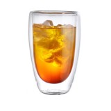 Pahar pentru cafea, cu pereti dubli, 450 ml, transparent, dimensiuni: 5 x 14 x 8.5 cm, Oem