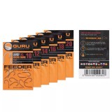 Carlige Guru Feeder Special XS Eyed Micro Barb, Black Nickel, 10buc/plic (Marime Carlige: Nr. 12)