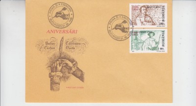 C12 - FDC Romania - Aniversari - Personalitati - LP1486 - an 1999 foto