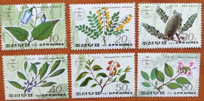 COREA-&#039;&#039;FLORA-FLORI&#039;&#039;SET 6V.--MNH-NESTAMP